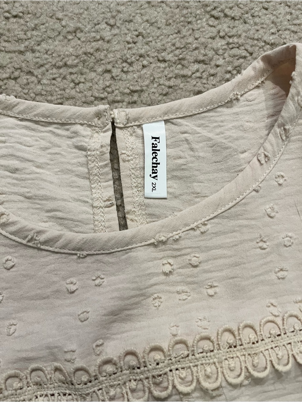 Boho short sleeve blouse top - Picture 4 of 8